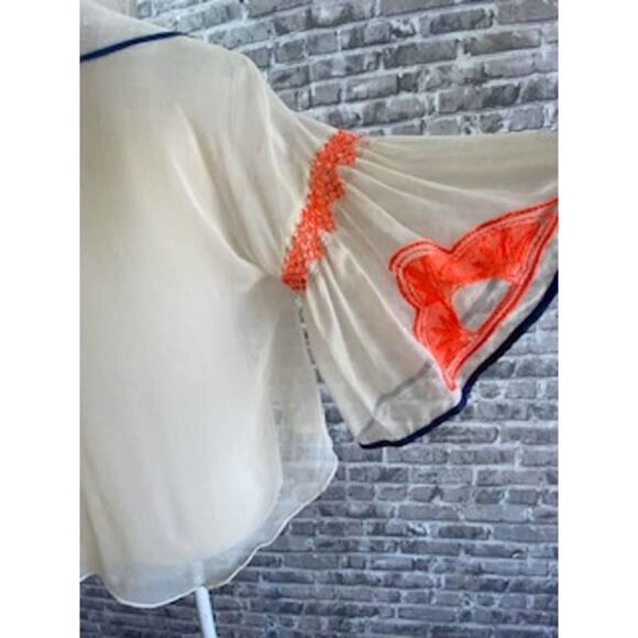 PLENTY BY TRACY REESE HOUSTONIAN PEASANT SILK BLOUSE SIZE M - Picture 5 of 7